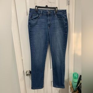 Curvy Straight Blue Denim jeans size 14R by Sonoma
